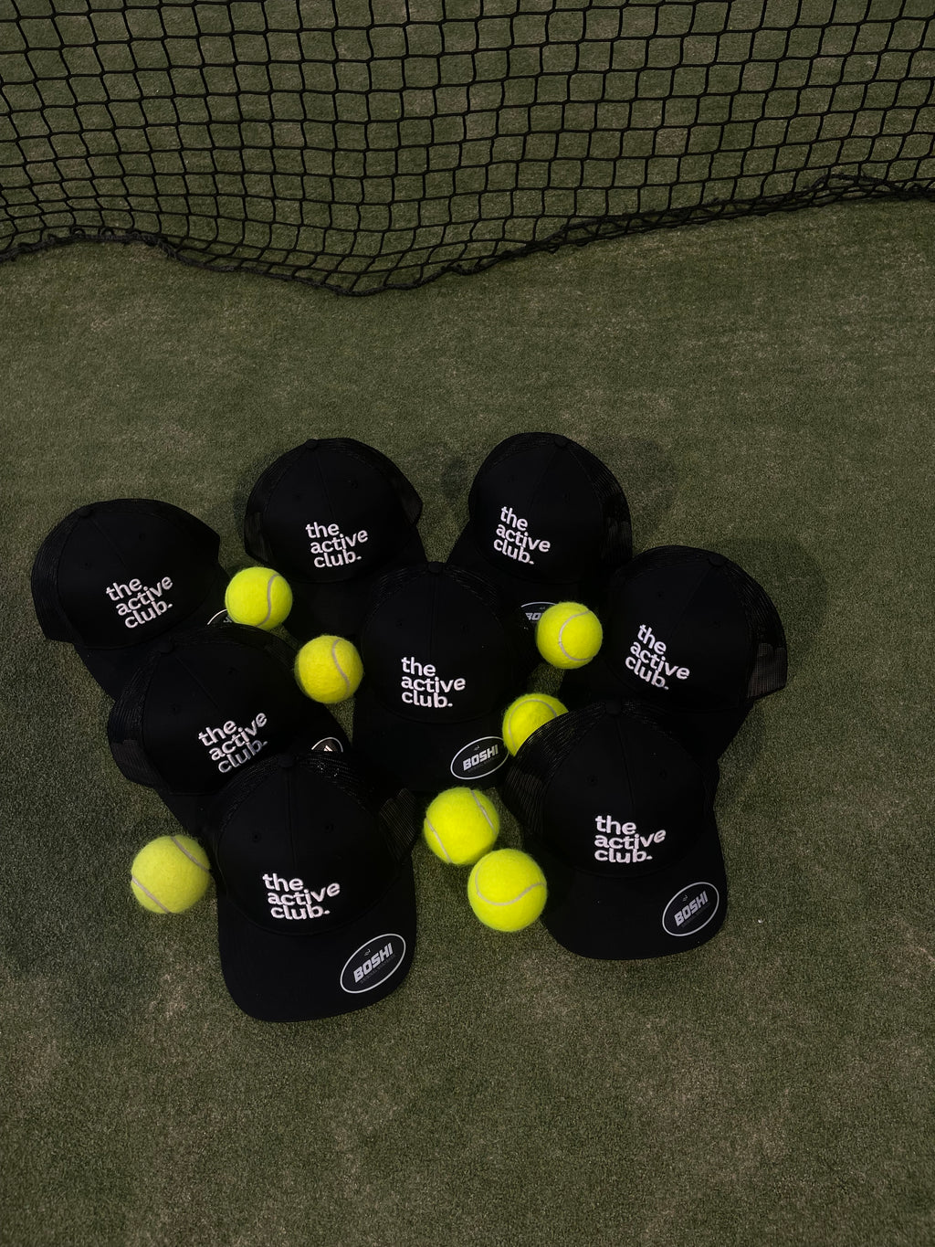 THE ACTIVE CLUB TRUCKER CAP BLACK/WHITE