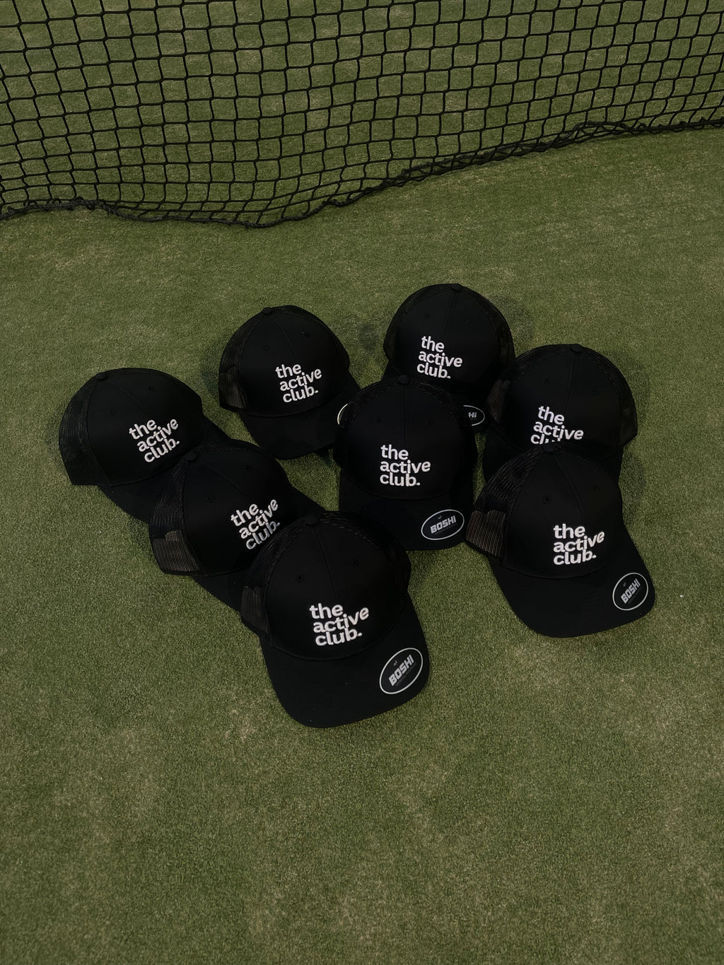 THE ACTIVE CLUB TRUCKER CAP BLACK/WHITE