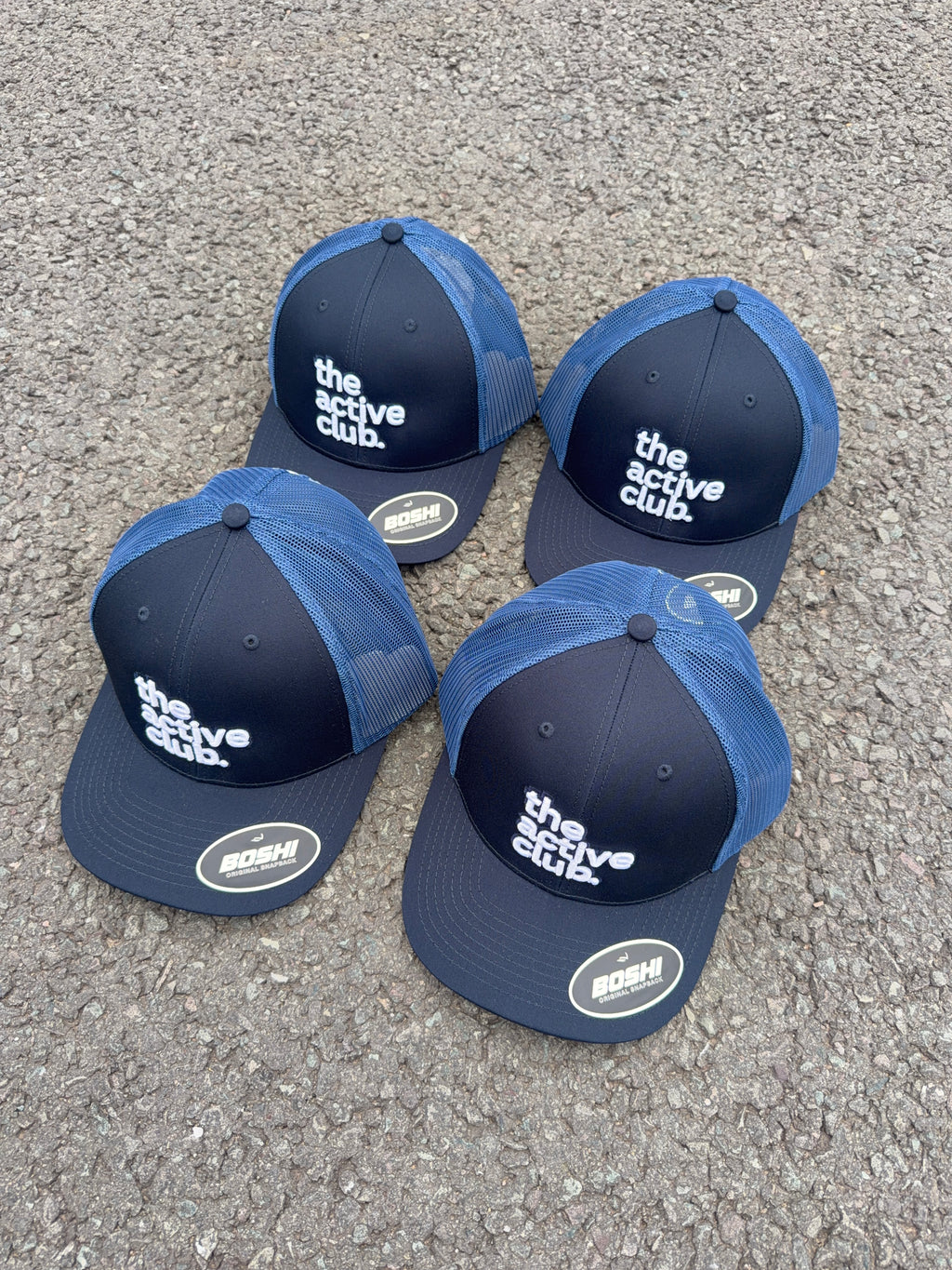 THE ACTIVE CLUB TRUCKER CAP NAVY/WHITE
